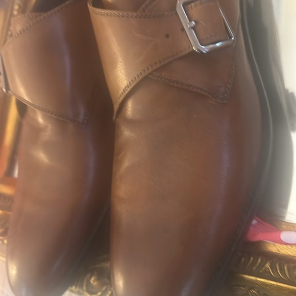 Joseph Abboud tan leather men’s dress shoes main image 4